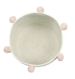 Janie and Jack Storage-Basket Bubbly -Nude natural