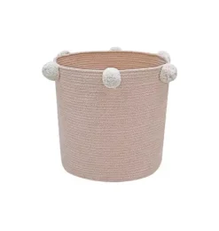 Janie and Jack Storage-Basket Bubbly rose