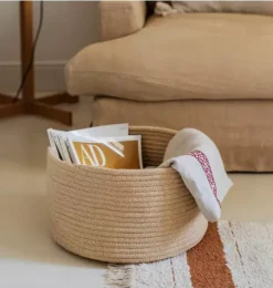 Janie and Jack Storage-Basket Gram golden