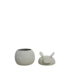 Janie and Jack Storage-Basket Henry the Hippo blue