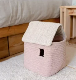 Janie and Jack Storage-Basket House Vintage Nude vintage nude, natural