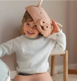 Janie and Jack Storage-Basket Peggy the Pig rose