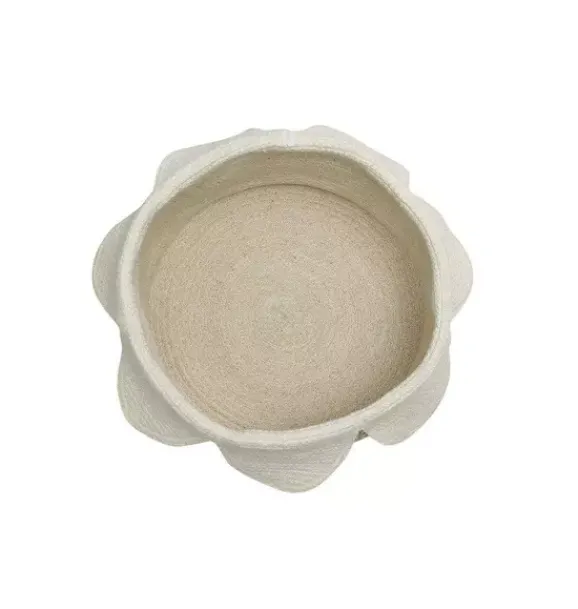 Janie and Jack Storage-Basket Petals - Natural ivory