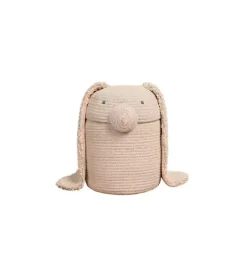Janie and Jack Storage-Basket Rita the Rabbit natural and rose