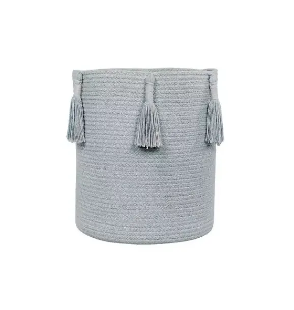Janie and Jack Storage-Basket Woody pearl blue