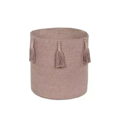 Janie and Jack Storage-Basket Woody Vintage Nude vintage nude linen