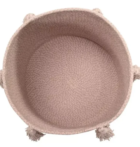 Janie and Jack Storage-Basket Woody Vintage Nude vintage nude linen