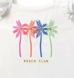 Janie and Jack Sleeveless Tops-Beach Club Tee white