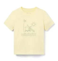 Janie and Jack Tees-Beach Day Tee lemon cake