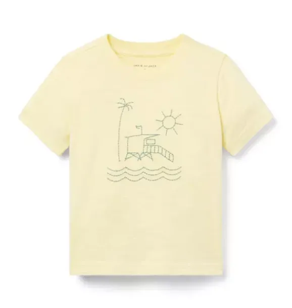Janie and Jack Tees-Beach Day Tee lemon cake