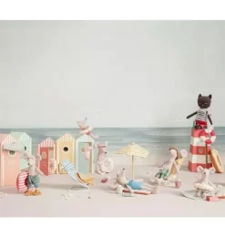 Janie and Jack Dolls-Beach Raft, red stripe