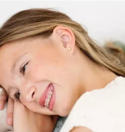 Janie and Jack Jewelry|Kids Accessories-Beaded Star Earring gold