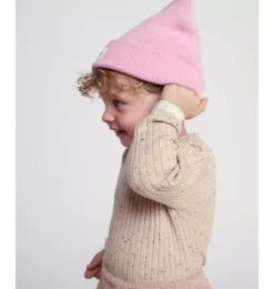Janie and Jack Kids Accessories|Baby Accessories-Beanie - Heather light pink