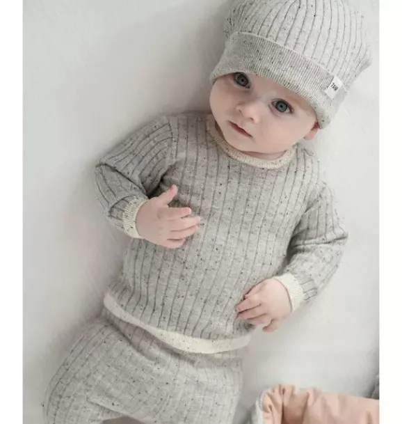 Janie and Jack Kids Accessories|Baby Accessories-Beanie - Hug Me light heather grey