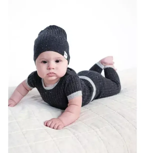 Janie and Jack Baby Accessories|Kids Accessories-Beanie - Hug Me black melange