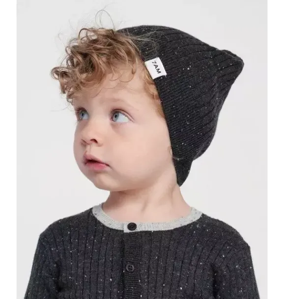 Janie and Jack Baby Accessories|Kids Accessories-Beanie - Hug Me black melange
