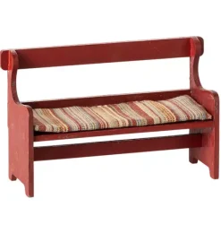 Janie and Jack Dolls-Bench, Mouse - red