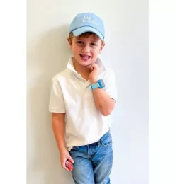 Janie and Jack Kids Accessories-Big Brother Baseball Hat blue