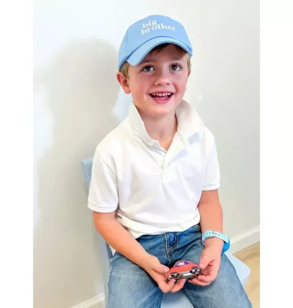 Janie and Jack Kids Accessories-Big Brother Baseball Hat blue