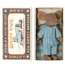 Janie and Jack Dolls-Big Brother Mouse in Box - blue