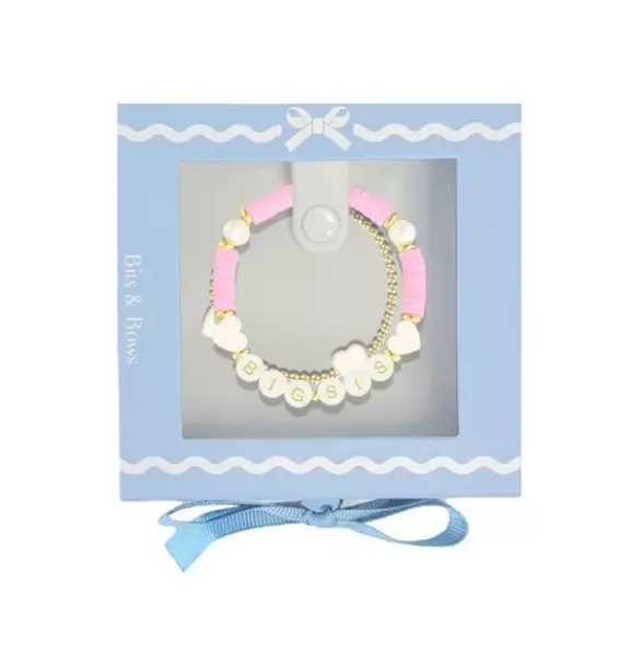 Janie and Jack Jewelry|Kids Accessories-Big Sis Bracelet Gift Set pink