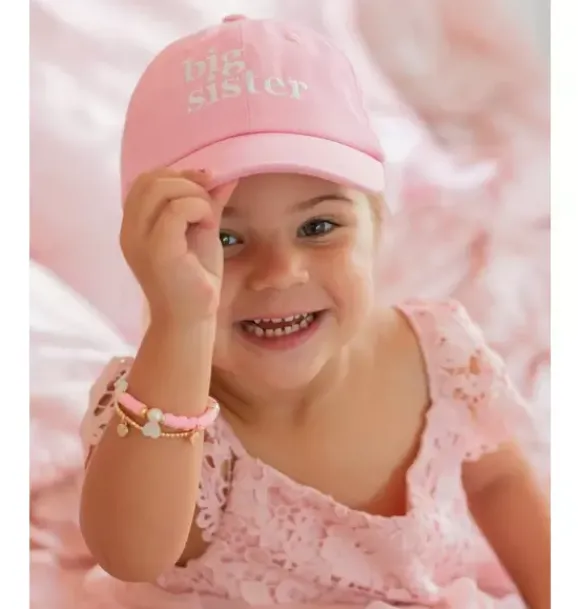 Janie and Jack Jewelry|Kids Accessories-Big Sis Bracelet Gift Set pink