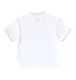 Janie and Jack Kids Clothing-Big Sister Crewneck T-Shirt white/pink