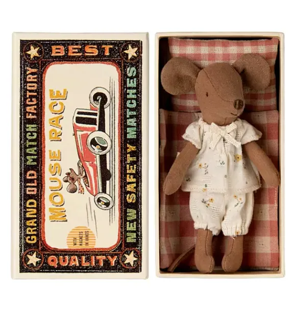 Janie and Jack Dolls-Big Sister Mouse in Box - Pyjamas multi