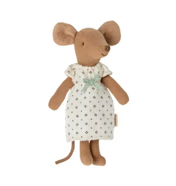 Janie and Jack Dolls-Big Sister Mouse in Box - Nightgown multi