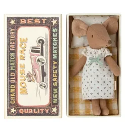 Janie and Jack Dolls-Big Sister Mouse in Box - Nightgown multi
