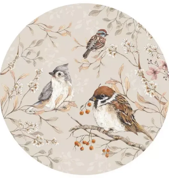 Janie and Jack Wallpaper-Birds in a Circle Wall Decal Set multi