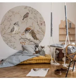 Janie and Jack Wallpaper-Birds in a Circle Wall Decal Set multi