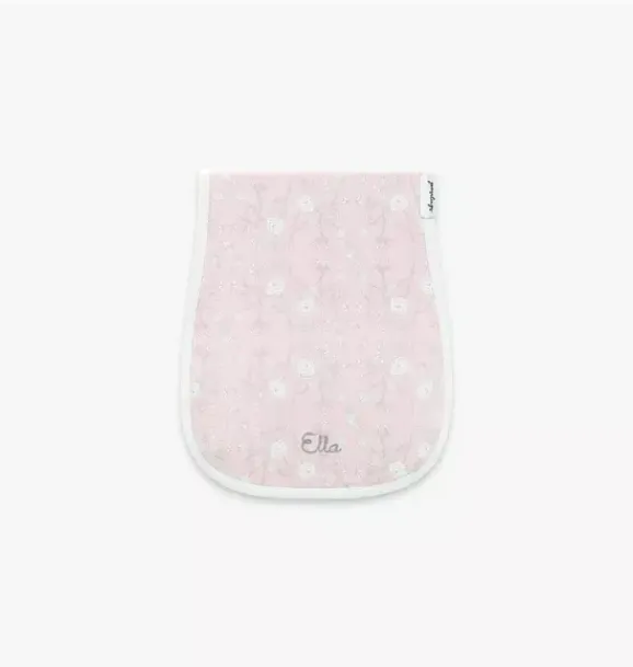 Janie and Jack Nursery-Bird's Song Burp Cloth - pink