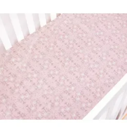 Janie and Jack Nursery|Sheets-Bird's Song Crib Sheet - pink