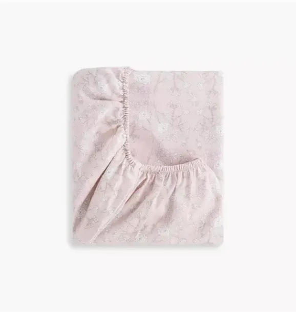 Janie and Jack Nursery|Sheets-Bird's Song Crib Sheet - pink