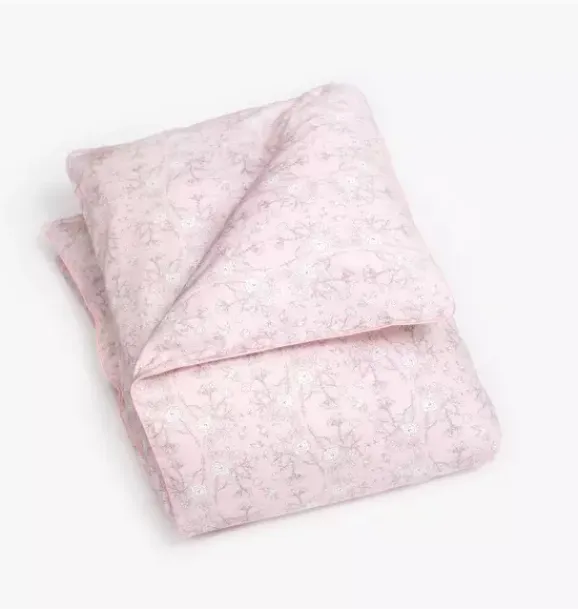 Janie and Jack Blankets And Quilts-Bird's Song Toddler Duvet Set - pink