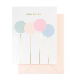 Janie and Jack Party Supplies|Stationery-Birthday Balloons Greeting Card multi