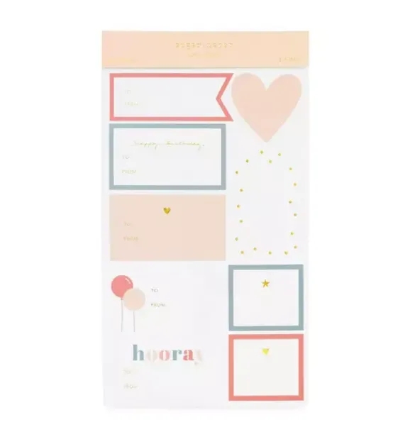 Janie and Jack Party Supplies-Stickers birthday