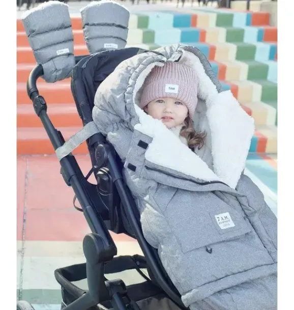 Janie and Jack Strollers-Blanket 212 evolution - Heathers heather grey cloud