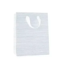 Janie and Jack Party Supplies|Desk Accessories-Blue Painted Stripe Gift Bag multi