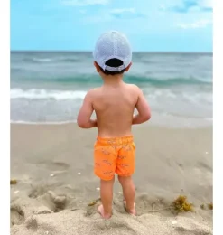 Janie and Jack Kids Accessories-Seersucker Sailboat Baseball Hat blue