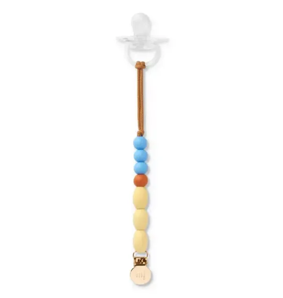 Janie and Jack Teethers And Bottles-bell Teether Clip blue