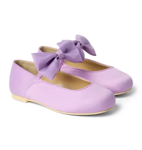 Janie and Jack Shoes-Bow Ballet Flat light purple