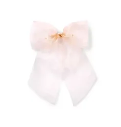 Janie and Jack Hair-Bow Barrette light pink