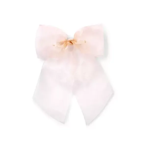 Janie and Jack Hair-Bow Barrette light pink