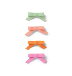 Janie and Jack Hair-Bow Barrette Set orange multi