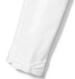 Janie and Jack Leggings-Bow Cuff Legging white