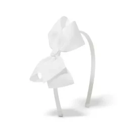 Janie and Jack Hair-Bow Headband white