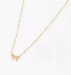 Janie and Jack Kids Accessories|Jewelry-Bow Pendant Necklace gold