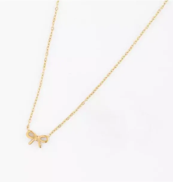 Janie and Jack Kids Accessories|Jewelry-Bow Pendant Necklace gold
